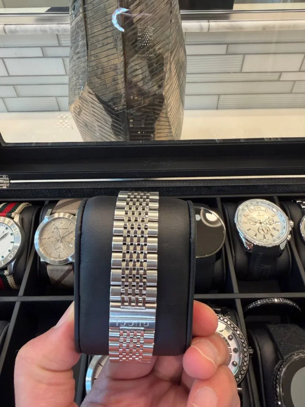 Gucci G-Timeless Swiss Made Watch | Stainless Steel